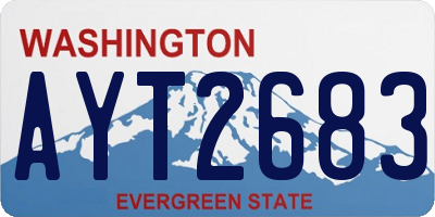 WA license plate AYT2683
