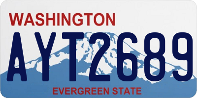 WA license plate AYT2689
