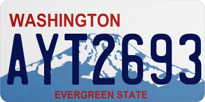 WA license plate AYT2693