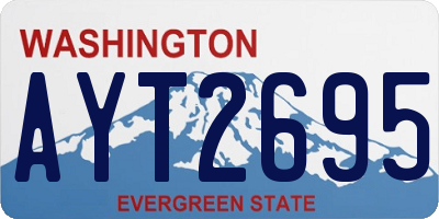 WA license plate AYT2695