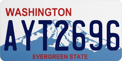 WA license plate AYT2696
