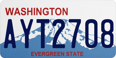WA license plate AYT2708