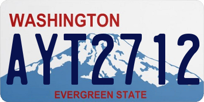 WA license plate AYT2712
