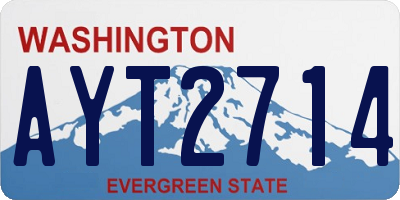WA license plate AYT2714