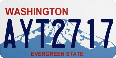 WA license plate AYT2717