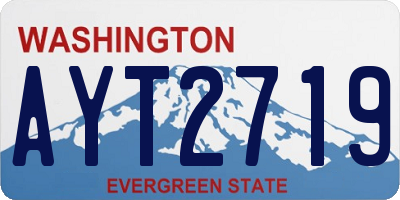 WA license plate AYT2719