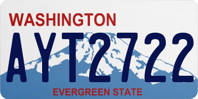 WA license plate AYT2722