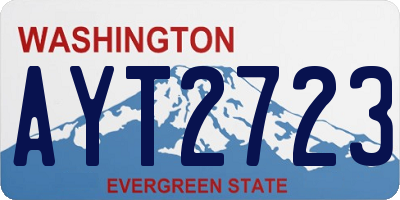 WA license plate AYT2723