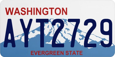WA license plate AYT2729
