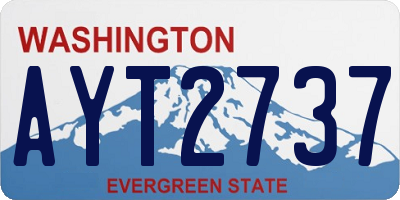 WA license plate AYT2737