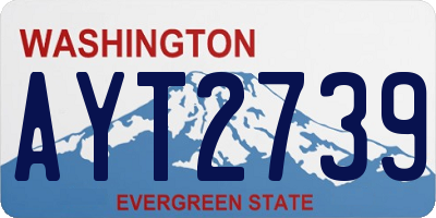 WA license plate AYT2739