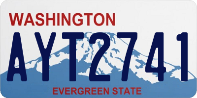 WA license plate AYT2741