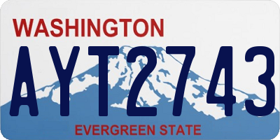 WA license plate AYT2743
