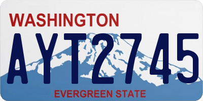 WA license plate AYT2745