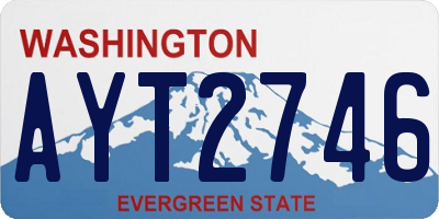 WA license plate AYT2746