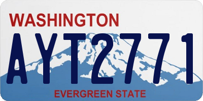 WA license plate AYT2771