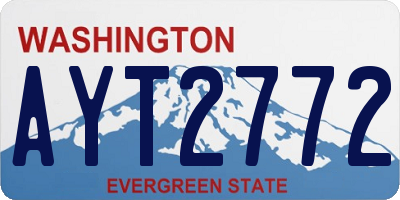 WA license plate AYT2772