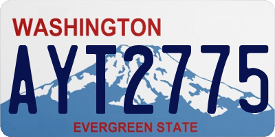 WA license plate AYT2775