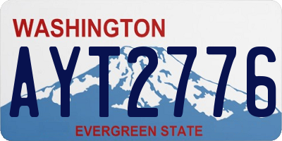 WA license plate AYT2776