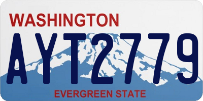 WA license plate AYT2779