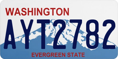 WA license plate AYT2782