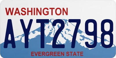 WA license plate AYT2798