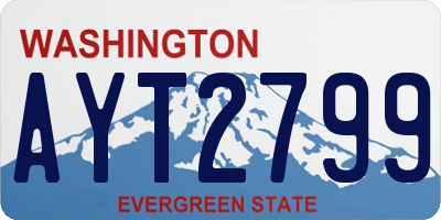 WA license plate AYT2799