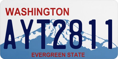 WA license plate AYT2811
