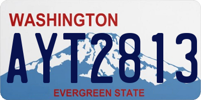 WA license plate AYT2813