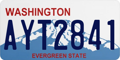 WA license plate AYT2841