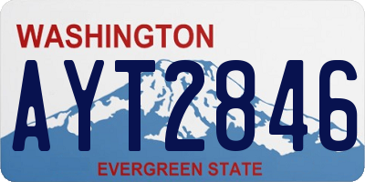 WA license plate AYT2846