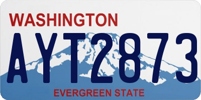WA license plate AYT2873