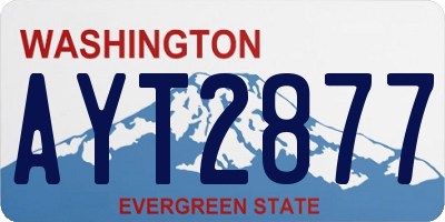 WA license plate AYT2877
