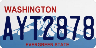 WA license plate AYT2878
