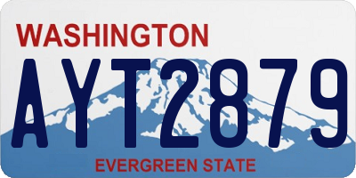 WA license plate AYT2879