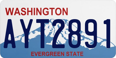 WA license plate AYT2891