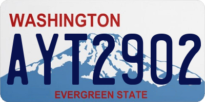 WA license plate AYT2902