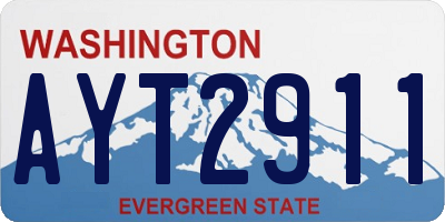 WA license plate AYT2911