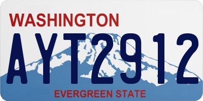 WA license plate AYT2912