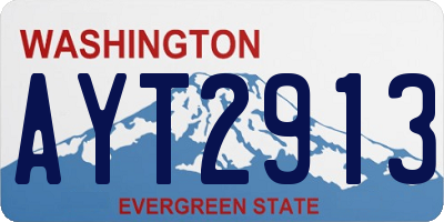 WA license plate AYT2913