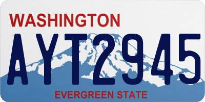 WA license plate AYT2945