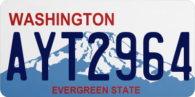 WA license plate AYT2964