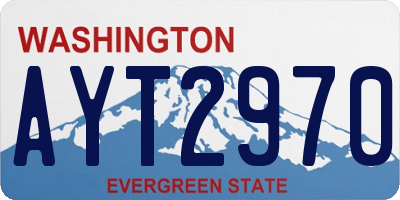 WA license plate AYT2970
