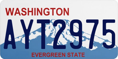 WA license plate AYT2975