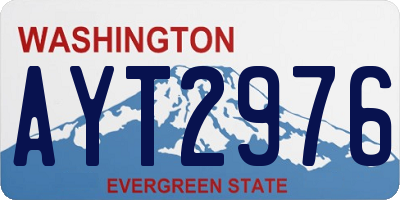WA license plate AYT2976