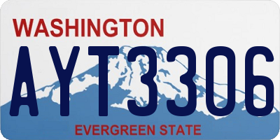 WA license plate AYT3306
