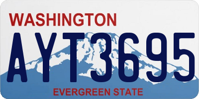 WA license plate AYT3695