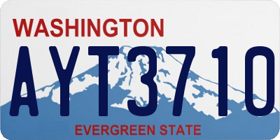 WA license plate AYT3710