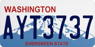 WA license plate AYT3737