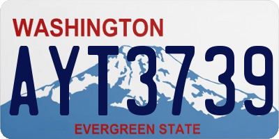 WA license plate AYT3739